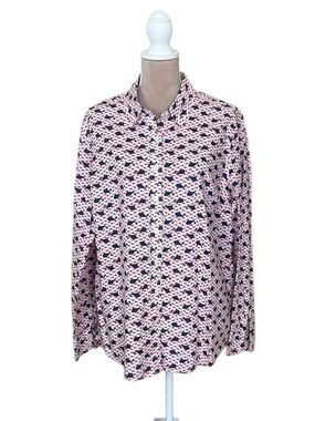 crown & ivy Whale Print Button Up Shirt